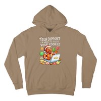 Christmas Techsupport Here To Delete Cookies Xmas Hoodie