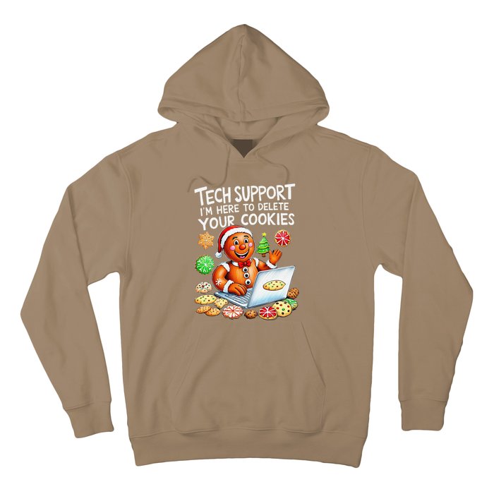 Christmas Techsupport Here To Delete Cookies Xmas Hoodie