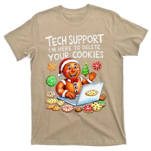 Christmas Techsupport Here To Delete Cookies Xmas T-Shirt