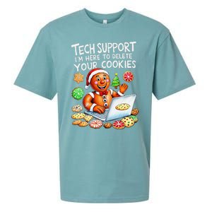 Christmas Techsupport Here To Delete Cookies Xmas Sueded Cloud Jersey T-Shirt