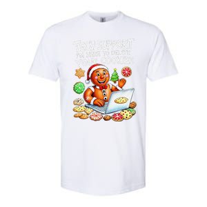 Christmas Techsupport Here To Delete Cookies Xmas Softstyle CVC T-Shirt