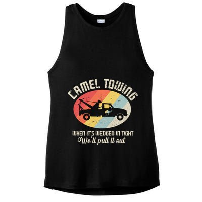 Camel Towing Halloween Retro Ladies PosiCharge Tri-Blend Wicking Tank