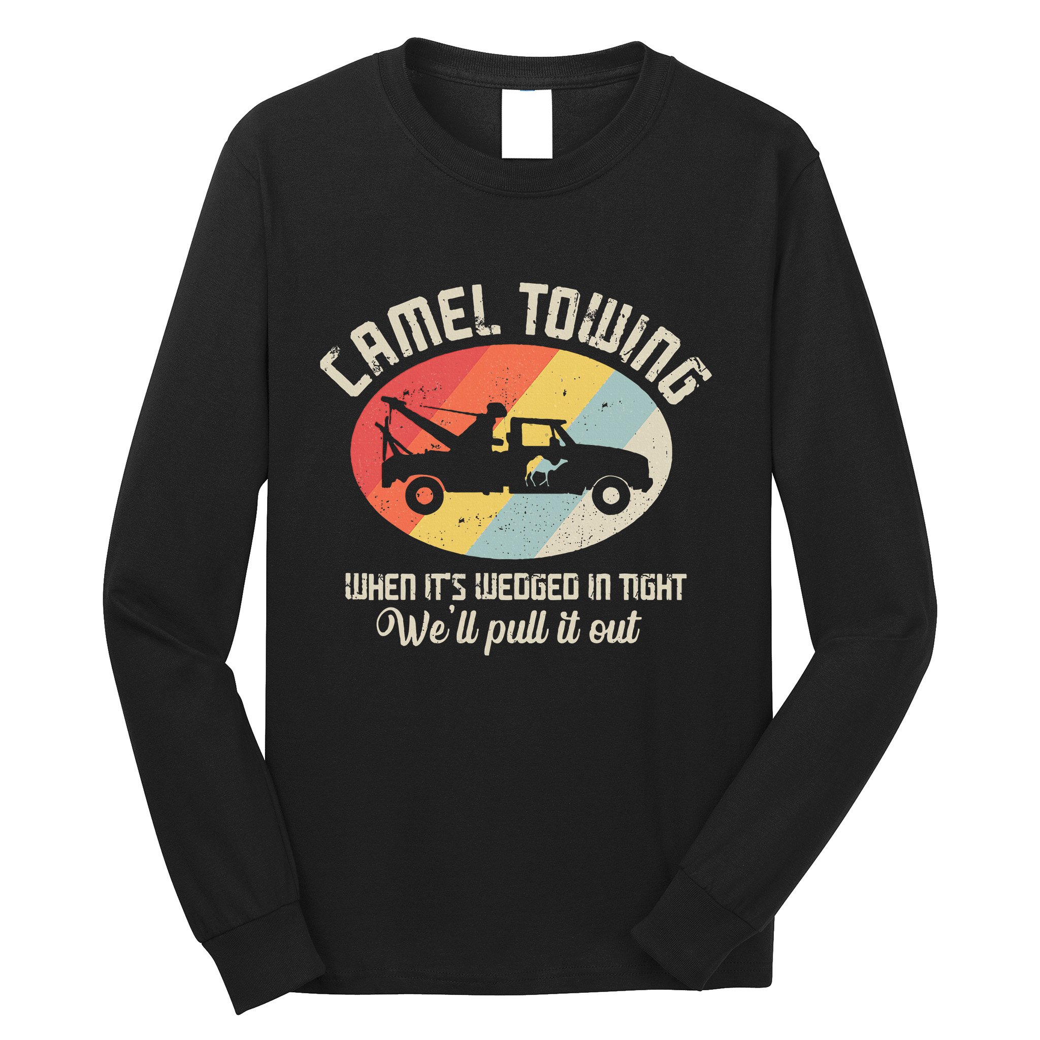 Camel Towing Halloween Retro Long Sleeve Shirt