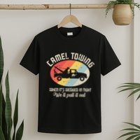 Camel Towing Halloween Retro T-Shirt