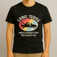 Camel Towing Halloween Retro T-Shirt