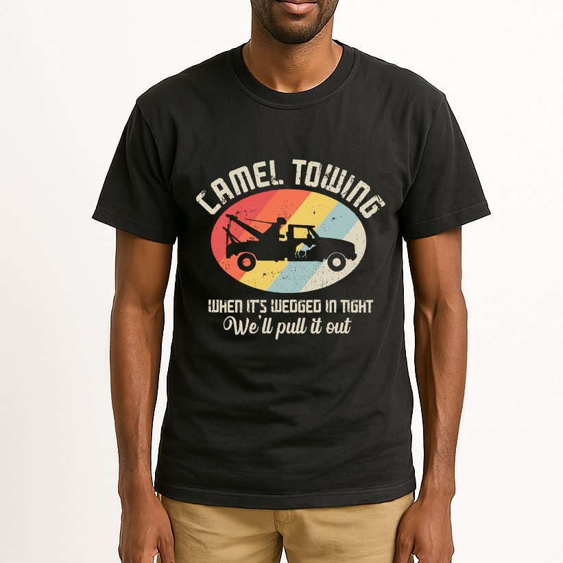 Camel Towing Halloween Retro Tall T-Shirt