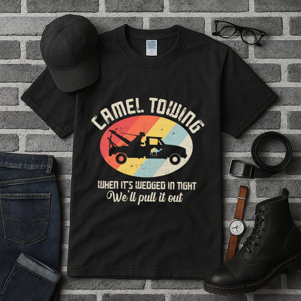 Camel Towing Halloween Retro Tall T-Shirt