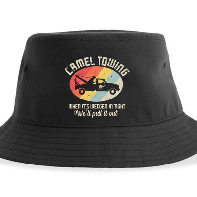 Camel Towing Halloween Retro Sustainable Bucket Hat