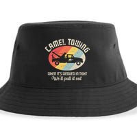 Camel Towing Halloween Retro Sustainable Bucket Hat
