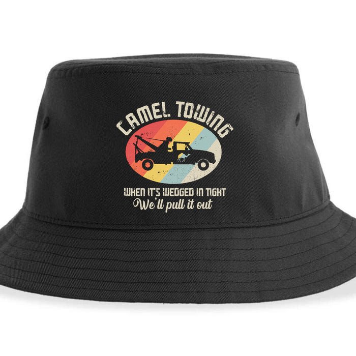 Camel Towing Halloween Retro Sustainable Bucket Hat