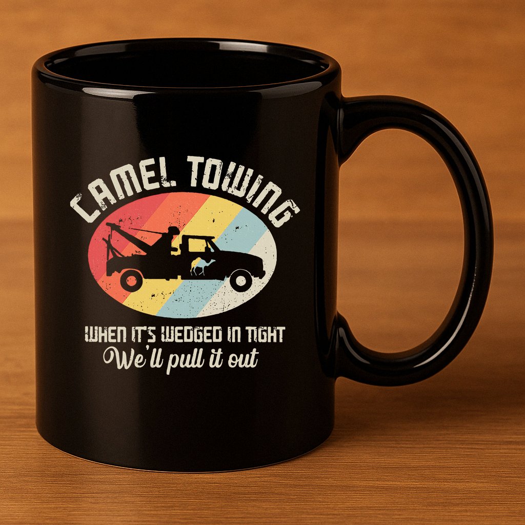 Camel Towing Halloween Retro 11oz C Handle Ceramic Mug