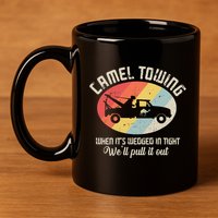 Camel Towing Halloween Retro 11oz C Handle Ceramic Mug