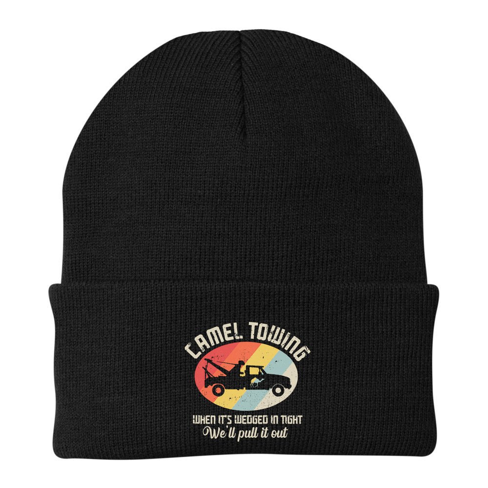 Camel Towing Halloween Retro Beanie