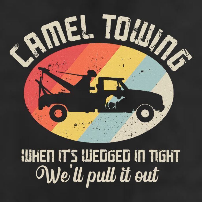 Camel Towing Halloween Retro Beanie