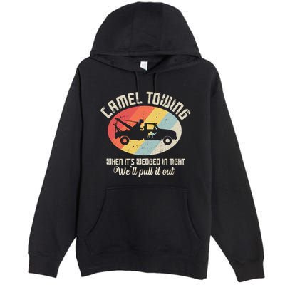 Camel Towing Halloween Retro Premium Pullover Hoodie