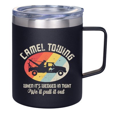 Camel Towing Halloween Retro 12oz Stainless Steel Coffee Mug