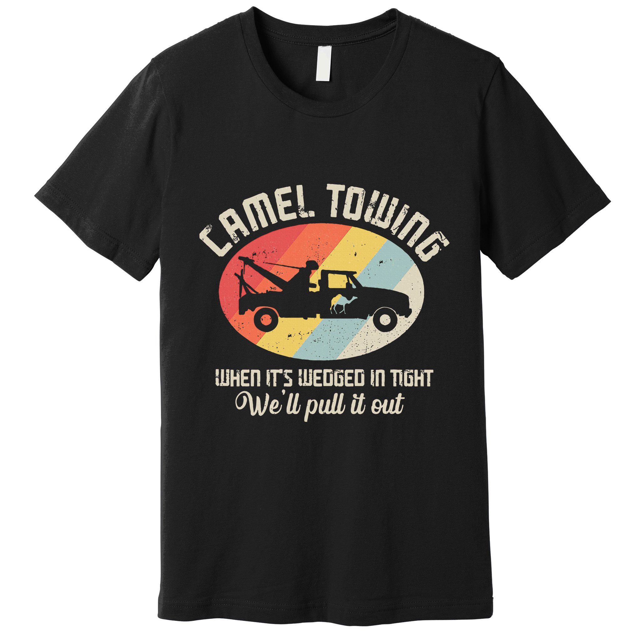Camel Towing Halloween Retro Premium T-Shirt