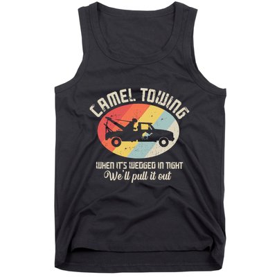 Camel Towing Halloween Retro Tank Top