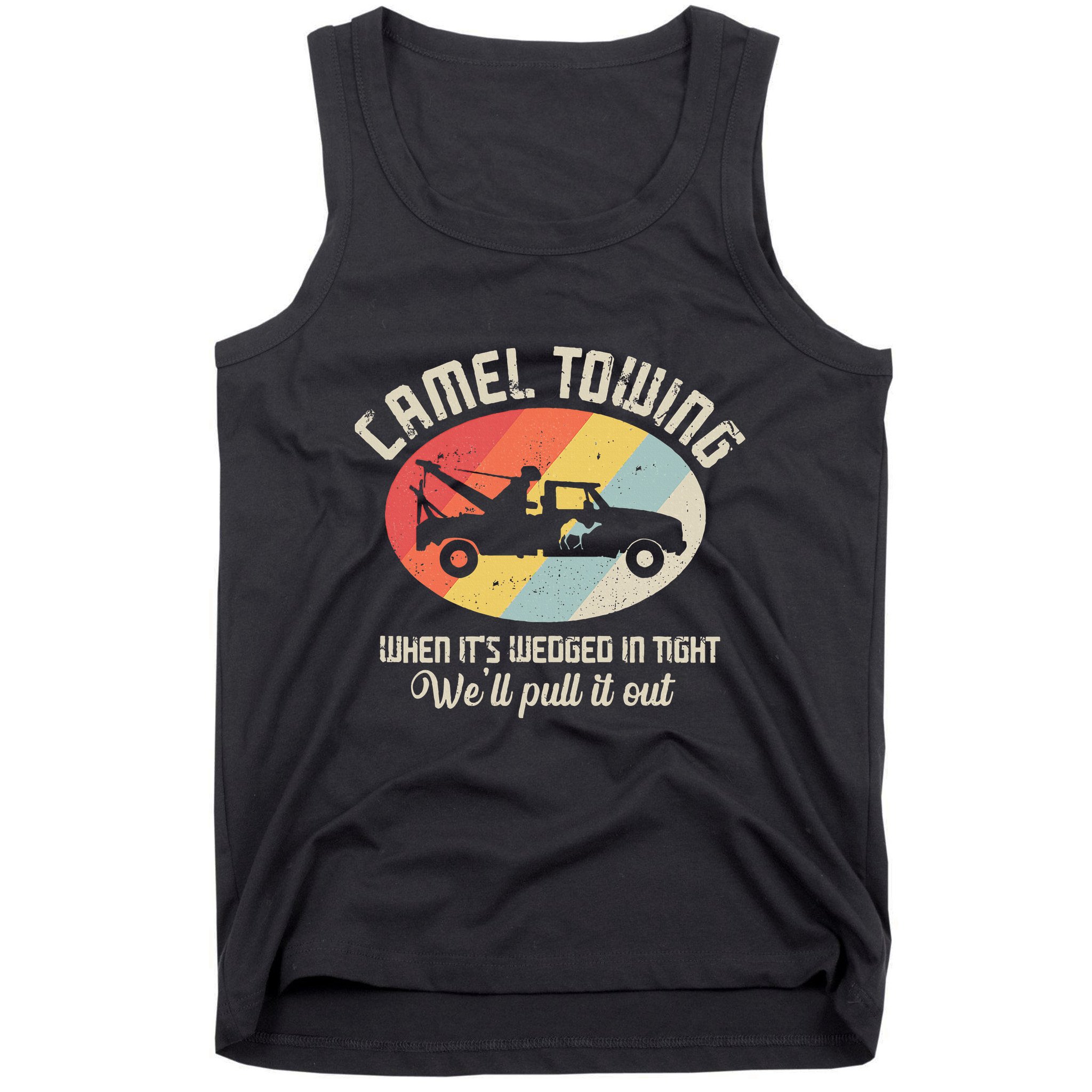 Camel Towing Halloween Retro Tank Top