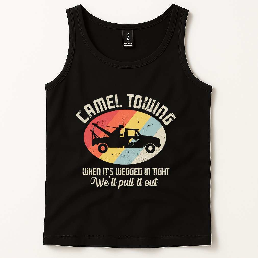 Camel Towing Halloween Retro Tank Top
