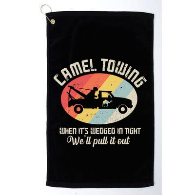 Camel Towing Halloween Retro Golf Towel