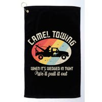 Camel Towing Halloween Retro Golf Towel