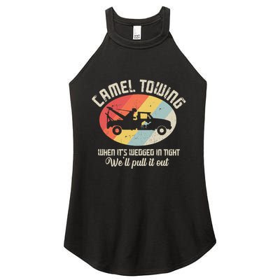 Camel Towing Halloween Retro Women's Perfect Tri Rocker Tank