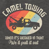 Camel Towing Halloween Retro Vector Backpack