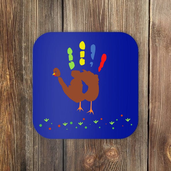 Cutest Turkey Handprint Thanksgiving Coaster