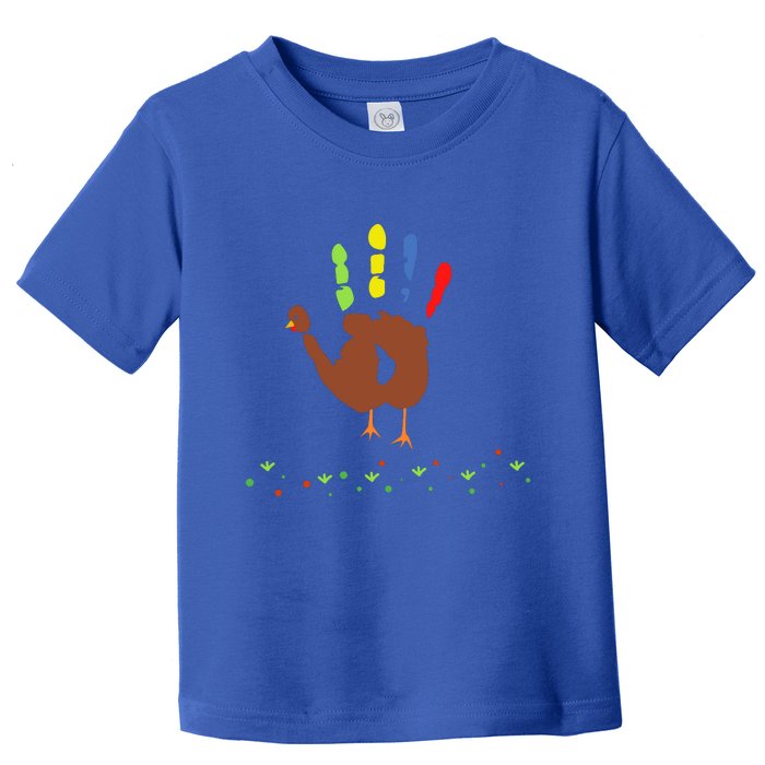 Cutest Turkey Handprint Thanksgiving Toddler T-Shirt