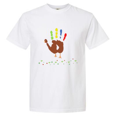 Cutest Turkey Handprint Thanksgiving Garment-Dyed Heavyweight T-Shirt