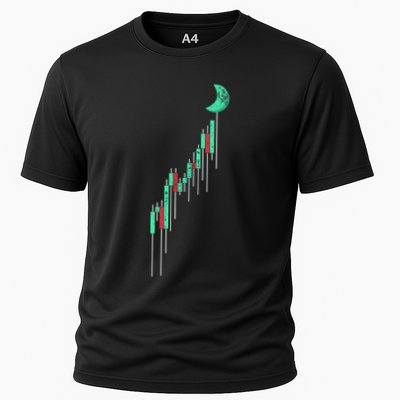 Crypto Trading Hodl Vintage Stock Chart To The Moon Performance Shirt