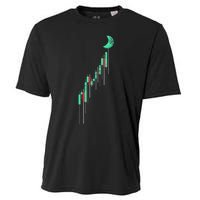 Crypto Trading Hodl Vintage Stock Chart To The Moon Cooling Performance Crew T-Shirt