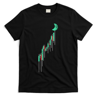 Crypto Trading Hodl Vintage Stock Chart To The Moon T-Shirt