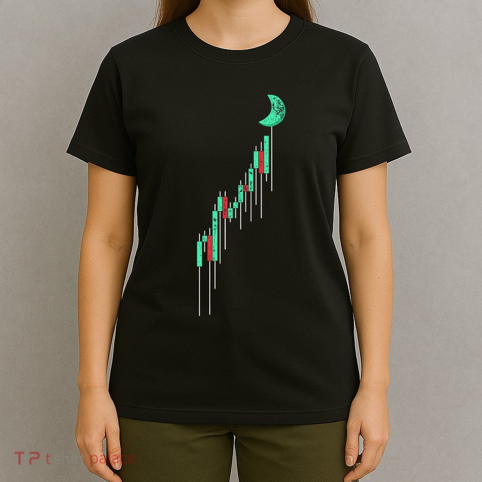 Crypto Trading Hodl Vintage Stock Chart To The Moon T-Shirt