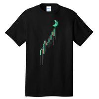 Crypto Trading Hodl Vintage Stock Chart To The Moon Tall T-Shirt