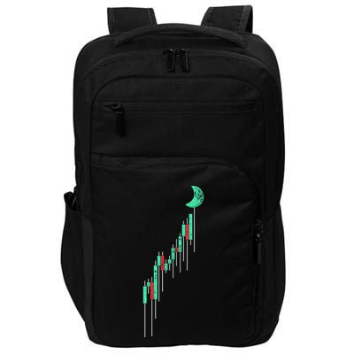 Crypto Trading Hodl Vintage Stock Chart To The Moon Impact Tech Backpack