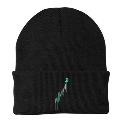 Crypto Trading Hodl Vintage Stock Chart To The Moon Beanie
