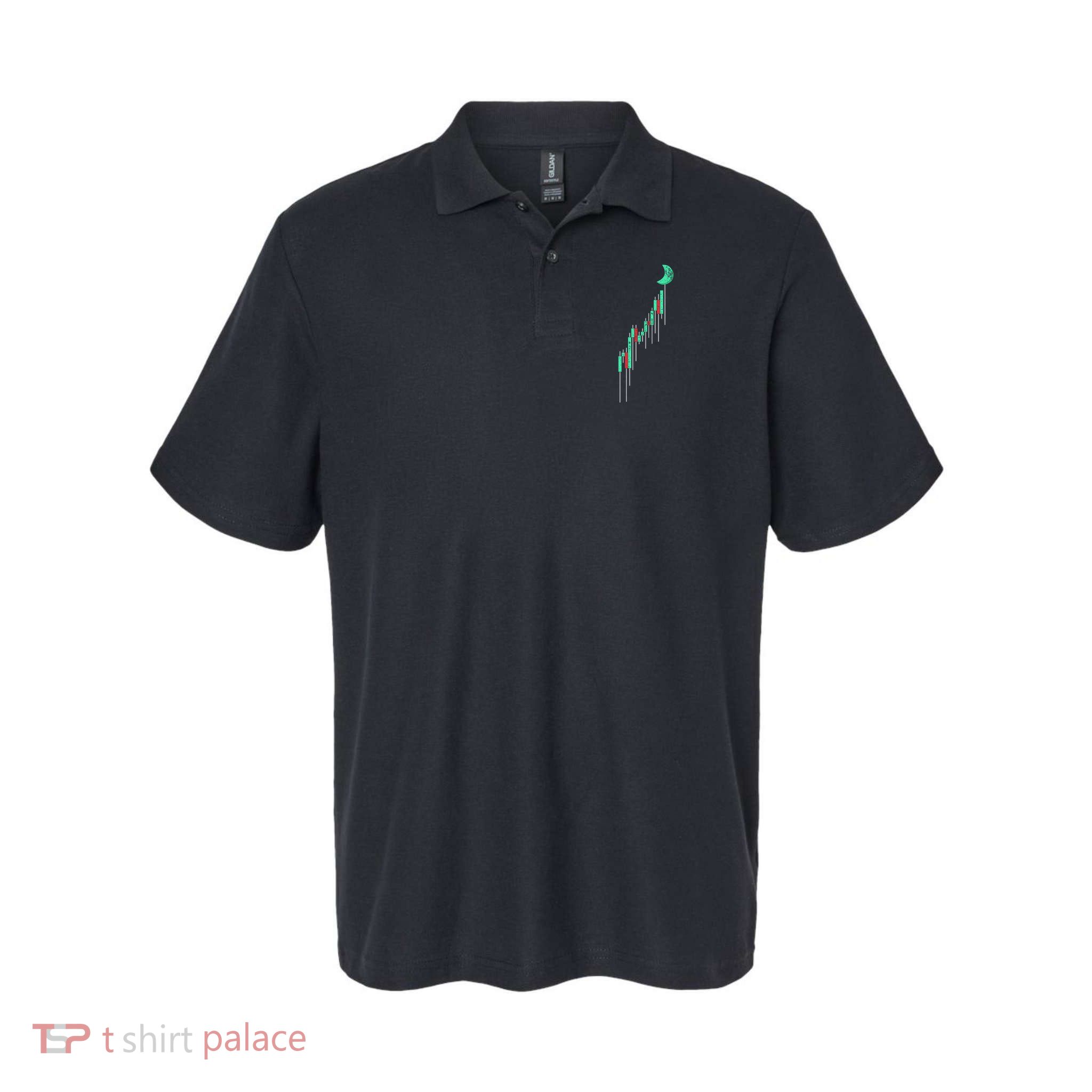 Crypto Trading Hodl Vintage Stock Chart To The Moon Polo
