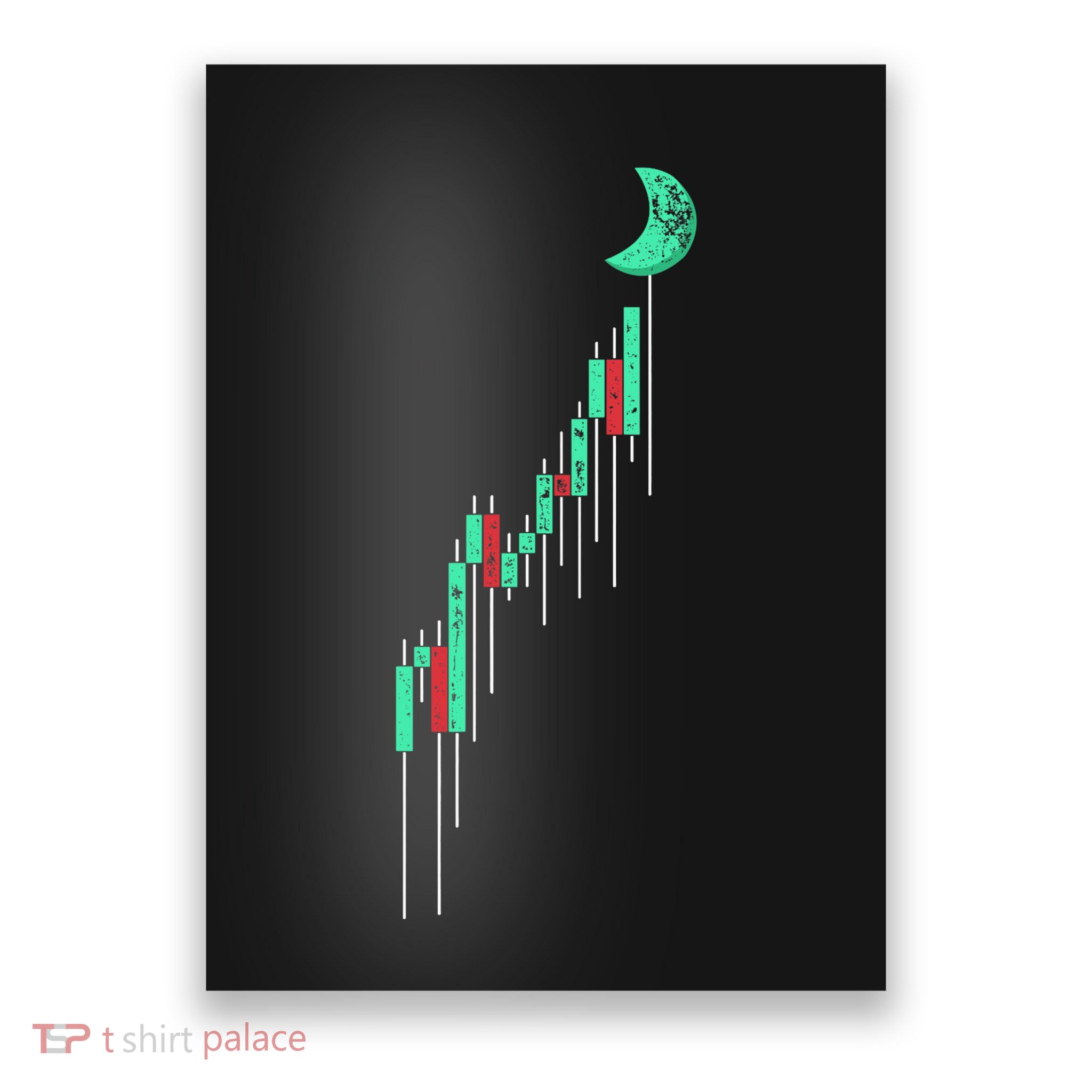 Crypto Trading Hodl Vintage Stock Chart To The Moon Poster