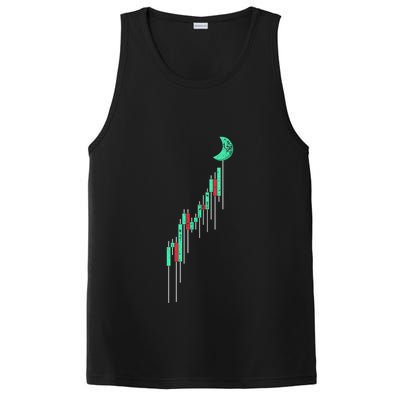 Crypto Trading Hodl Vintage Stock Chart To The Moon PosiCharge Competitor Tank