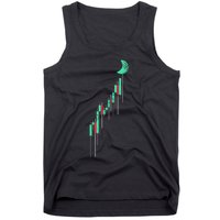 Crypto Trading Hodl Vintage Stock Chart To The Moon Tank Top