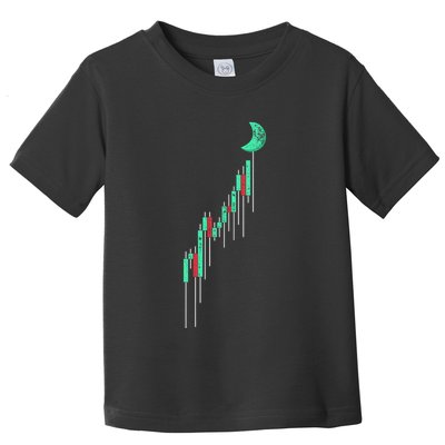 Crypto Trading Hodl Vintage Stock Chart To The Moon Toddler T-Shirt