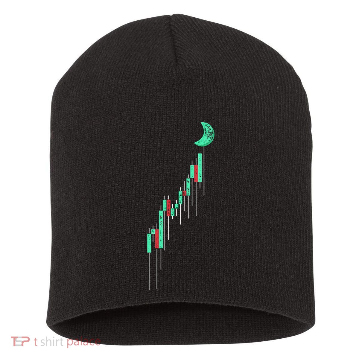 Crypto Trading Hodl Vintage Stock Chart To The Moon Short Acrylic Beanie