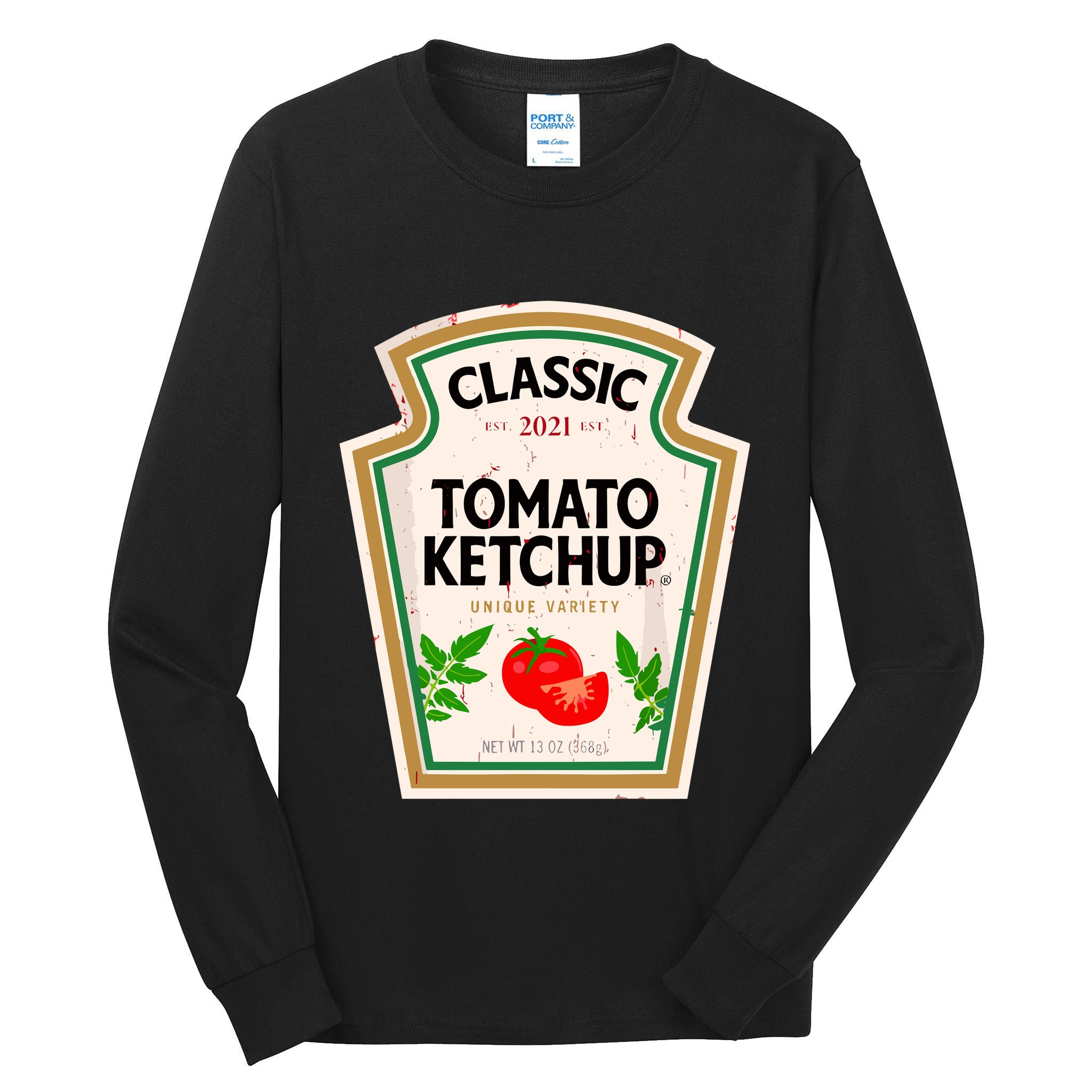 Classic Tomato Halloween Costume Diy Condiments Halloween Tall Long Sleeve T-Shirt