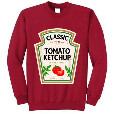 Classic Tomato Halloween Costume Diy Condiments Halloween Tall Sweatshirt