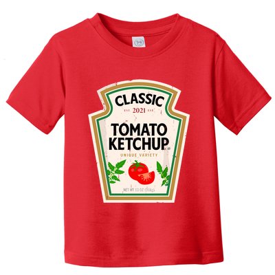 Classic Tomato Halloween Costume Diy Condiments Halloween Toddler T-Shirt
