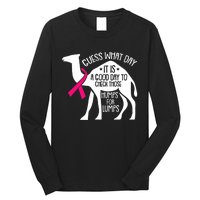 Check Those Humps Lumps Breast Cancer Awareness Warrior Long Sleeve Shirt