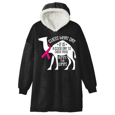 Check Those Humps Lumps Breast Cancer Awareness Warrior Hooded Wearable Blanket