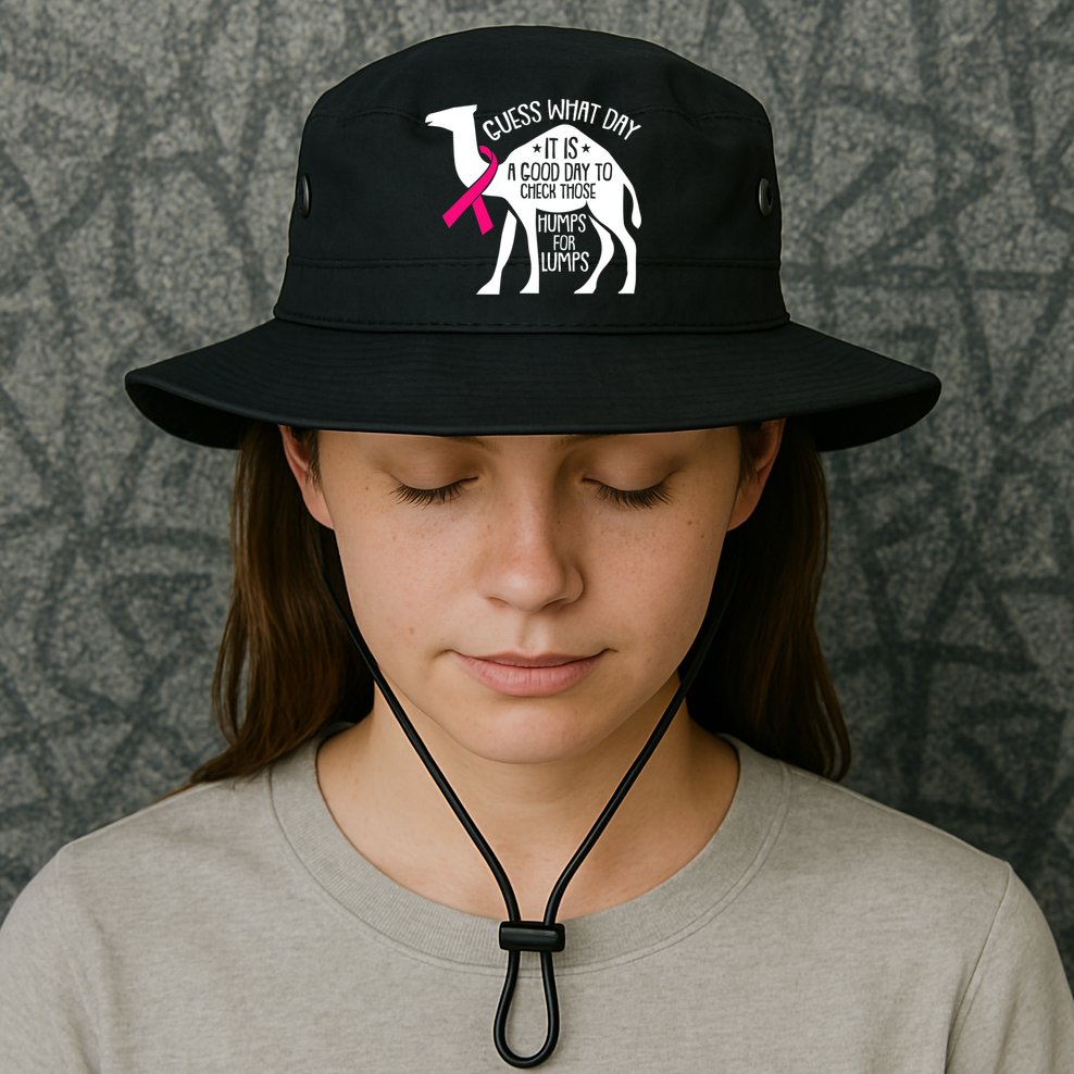 Check Those Humps Lumps Breast Cancer Awareness Warrior Bucket Hat